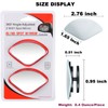 Upgrade HD Glass Wide Angle Blind Spot Mirror, Frameless 360