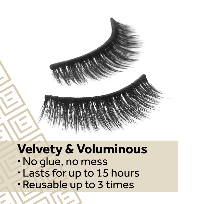 Eylure Pre-Glued False Lashes, Luxe Faux Mink Sapphire