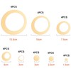 32 Pieces Removable Circle Wall Mirror Sticker Round Decal Acrylic