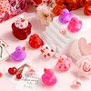 96 Pcs 2 Inch Valentine Rubber Duckies Bulk Valentine's Day