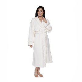 Mansfield, Unisex Spa Microfiber Shimmer Lined Shawl Collar Robe, Champagne, 2X