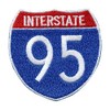 Interstate 95 Patch I-95 Freeway Sign Embroidered Iron On