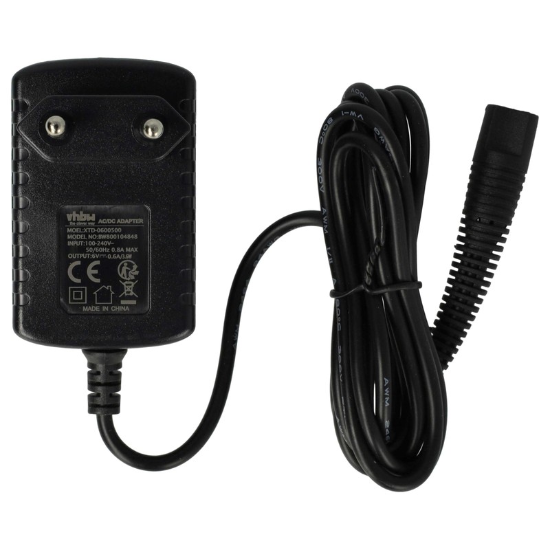 vhbw AC Power Supply Compatible with Braun Cruzer 5 Head