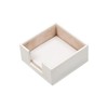 MOOGCO White Leather Desk Set - Pad, Note Paper &