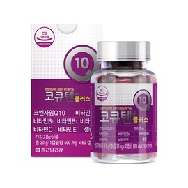 Chong Kun Dang Health CoQ10 Plus 60 Capsules, 2 Bottles / Coenzyme / Vitamin, 4-Month Supply / Coenzyme Q10 / 종근당건강 코큐텐플러스 60캡슐 2병코엔자임비타민 4개월분  코엔자임Q10