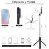 EMAGIE Tripie para Celular Selfie Stick Bluetooth Trípode para Móvil