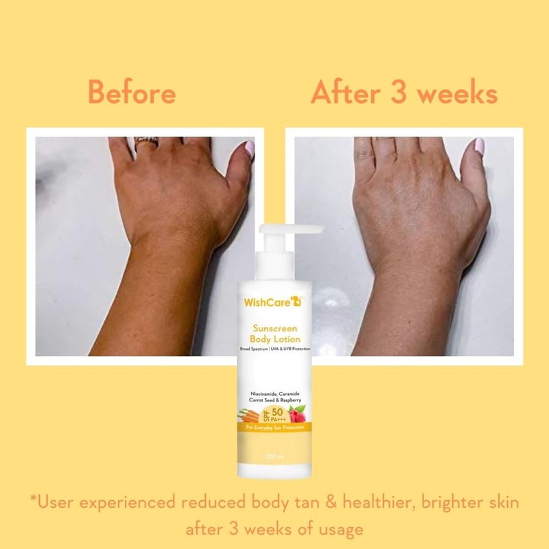 WishCare Sunscreen Body Lotion with SPF 50 PA+++ - Broad