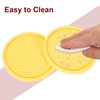 sourcing map 4pcs Car Cup Coasters Universal PVC Car Cup
