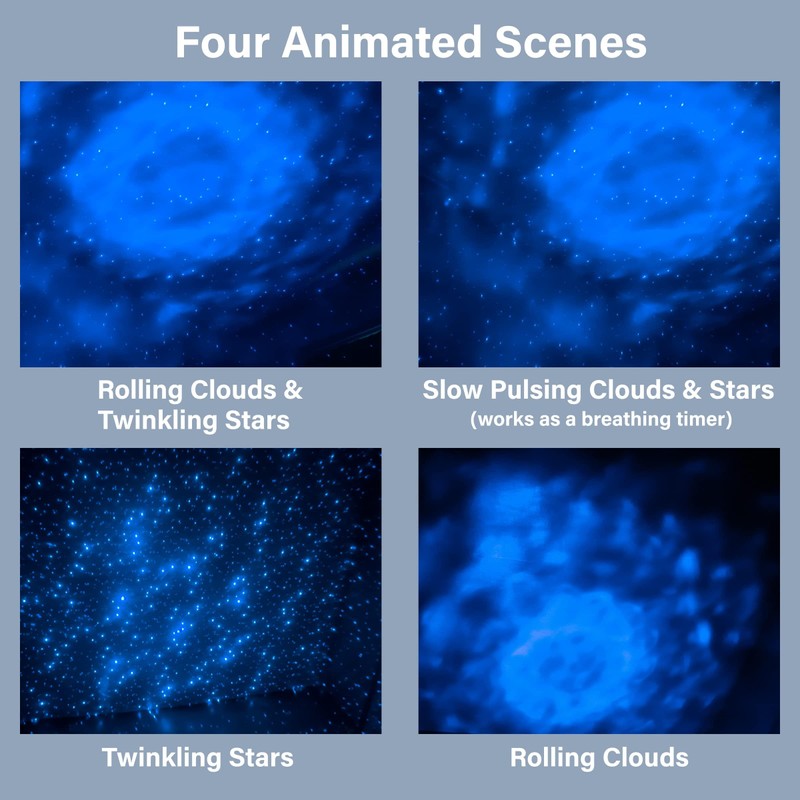 KINDERLITE Star Projector, Galaxy Projector, DreamLite Animated LED Nebula Lighting