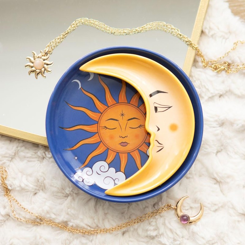 Something Different Wholesale Radiant Sun and Crescent Moon Celestial Trinket