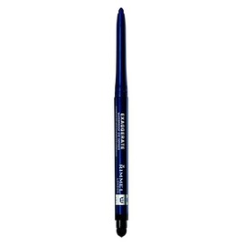 Rimmel London Exaggerate Waterproof Eye Definer Eyeliner, Highly Pigmented, Long-Wearing, Built-In Smudger, 230, Deep Ocean, 0.01oz