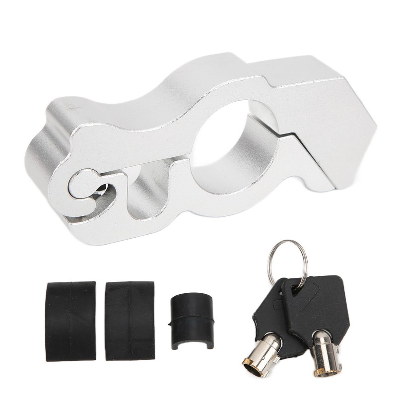 Motorcycle Handlebar Grip Safety Lock AntiThief Decoration Protection Universal for