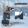 PINA Dog Coats for Small Dogs, Waterproof, Windproof, Hooded, Leash