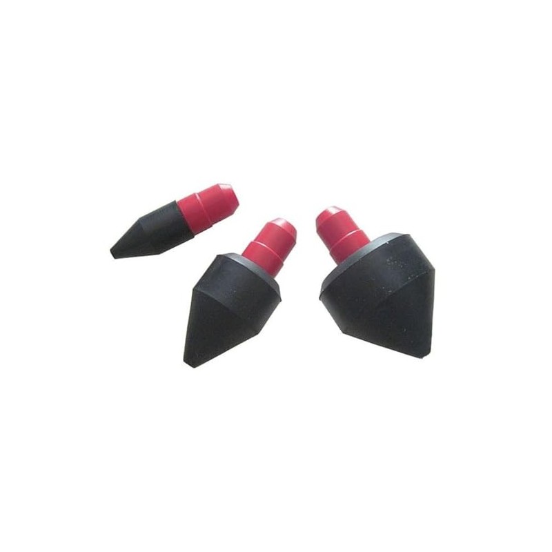 Speedaire, 22YK70, Air Gun Nozzle Set, 3 Piece, Rubber Tips
