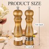 VONTIQUE 8inch salt and pepper grinder set manual salt pepper