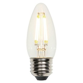 Westinghouse 5067000 B11 Dimmable Filament LED Light Bulb with Medium Base, 2 Pack, Two Pack 40 Watt Equivalent Clear 50670