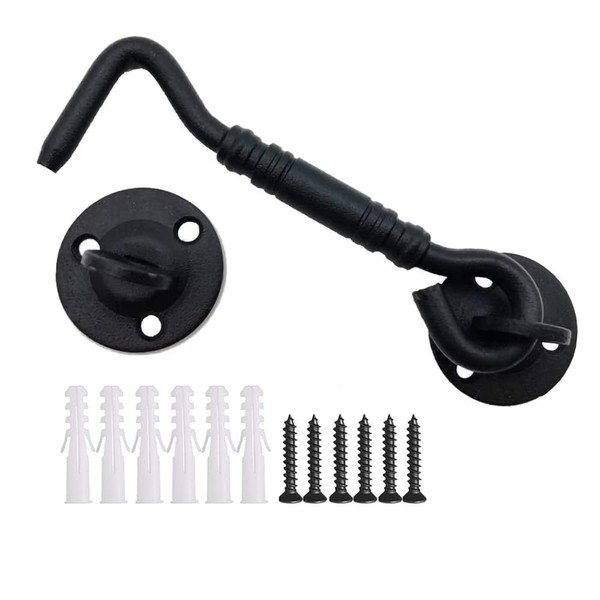 Hymyily Sliding Door Key Door Lock Hook Gate Latch Reinforced