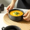 Tikooere Soup Bowls With Handles, Ceramic French Onion Soup Bowls,
