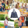 12 Piezas Bolsas Plegables Reutilizables, Bolsa Plegable de Poliéster de