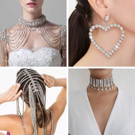 Craftdady 10 Yards Crystal Rhinestone Chain DIY Diamond Trim Silver Rhinestone Cup Chains with Spool for Clothing Jewelry Making Wedding