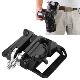 Kioducky Camera Holster Clip DSLR Camera Holster Belt Hanger Fast Ladding DSLR Holster for Canon 6D 600D 5D2 5D3 Nikon D90 Sony A7S A7R A7S2 Panasonic Olympus DSLR Climbing Wedding Travel