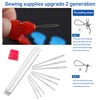 ORRDICE Large-Eye Blunt Needles, Stainless Steel Yarn Knitting Needles, Sewing