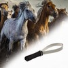 MEISH Horse Hair Brush Dual-Sided Shedding Blade Stainless Steel Shedder