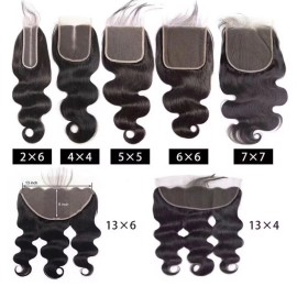Transparent Hd Lace Frontal Wig 13X4 13X6 Lace Front Human Hair Pre-plucked Natural Hairline Hd Lace Frontal Closure Body Wavecolor: body wave, stretched length: 10inches, toupee size: 2x6
