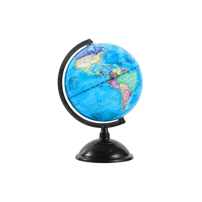 KISEER 8 Inch World Globe with Stand Rotating Earth Spinning