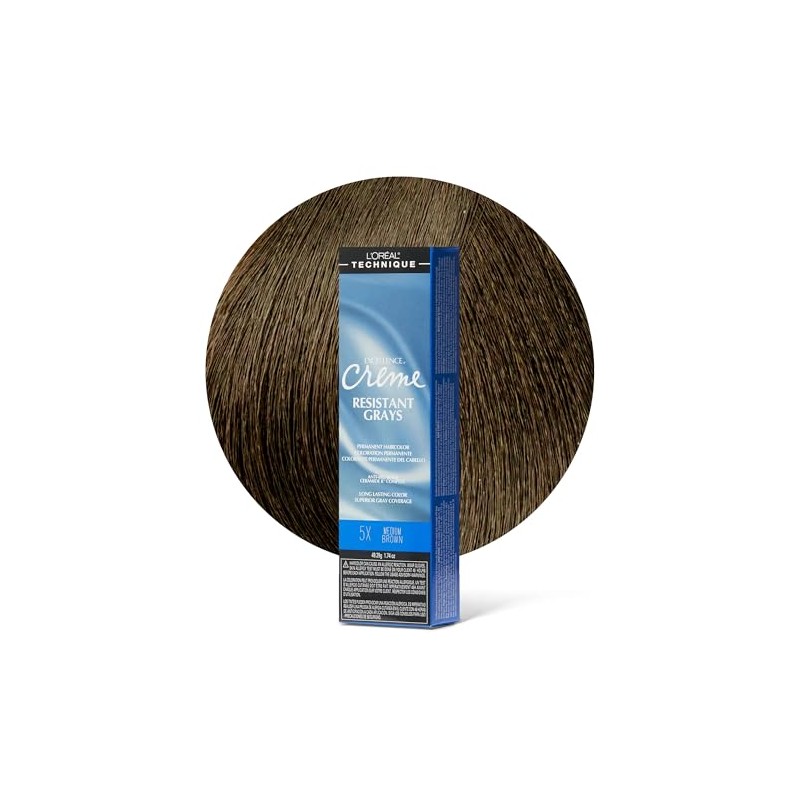 L'oreal Excellence CrÃƒ¨me Superior Grey Coverage, 5X Medium Brown, 1.74