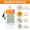 400W LED Temporary Work Light,Portable Hanging Construction Work Light,5000K 56000LM,with