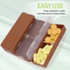 FYY Daily Pill Organizer,2 Pcs 7 Compartments Portable Pill Case