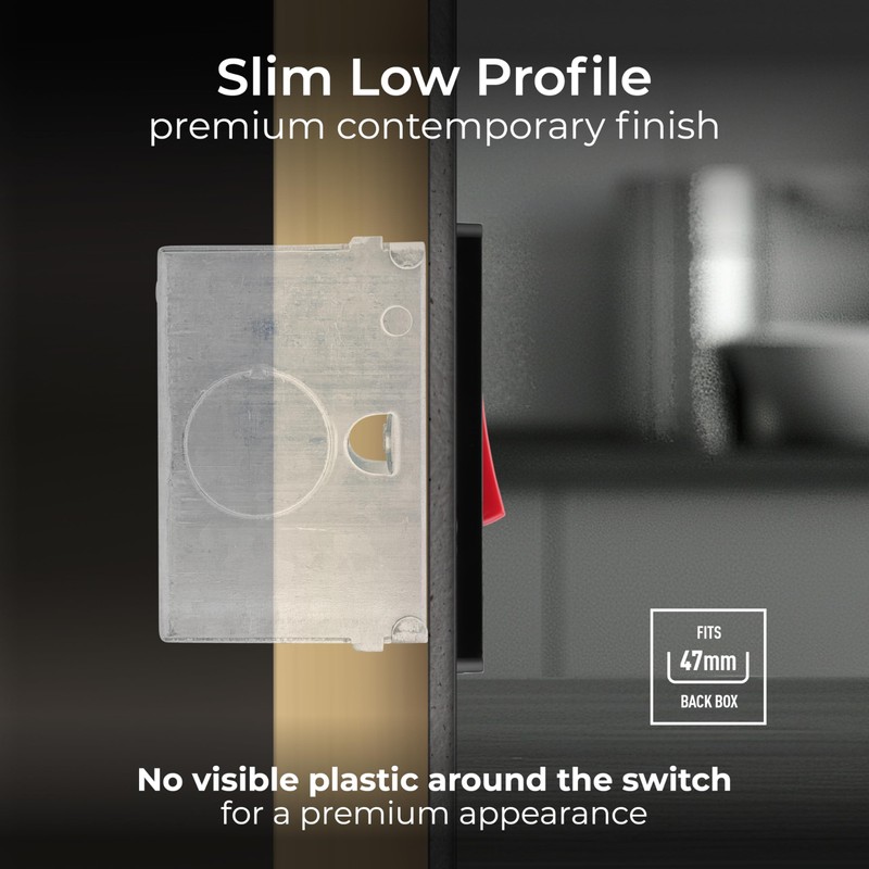 BG Electrical Cooker Control Switch Unit with LED Power Indicator,