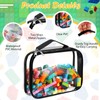 Sanwuta 3 Packs Toy Storage Bags with Zipper, Clear PVC