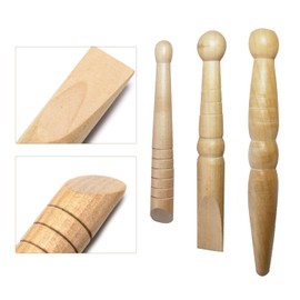 AOVNA 3Pcs Traditional Thai Wooden Massage Sticks Self-Massage Acupressure Bars Thai Health Stick Trigger Point Massaging Sticks for Men Women Body Feet Muscle