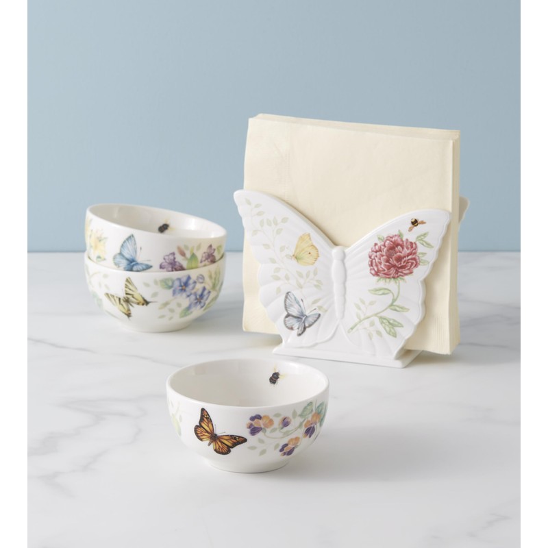 Lenox Butterfly Meadow Kitchen 3-Piece Mini Bowl Set, 1.70 LB,