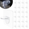 AccEncyc Adhesive Shelf Bracket 2.8" Punch Free Shelf Support Pegs