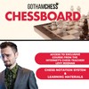 GothamChess Board- Foldable, Magnetic Pieces, Quality Wood, Fitted Storage, Includes
