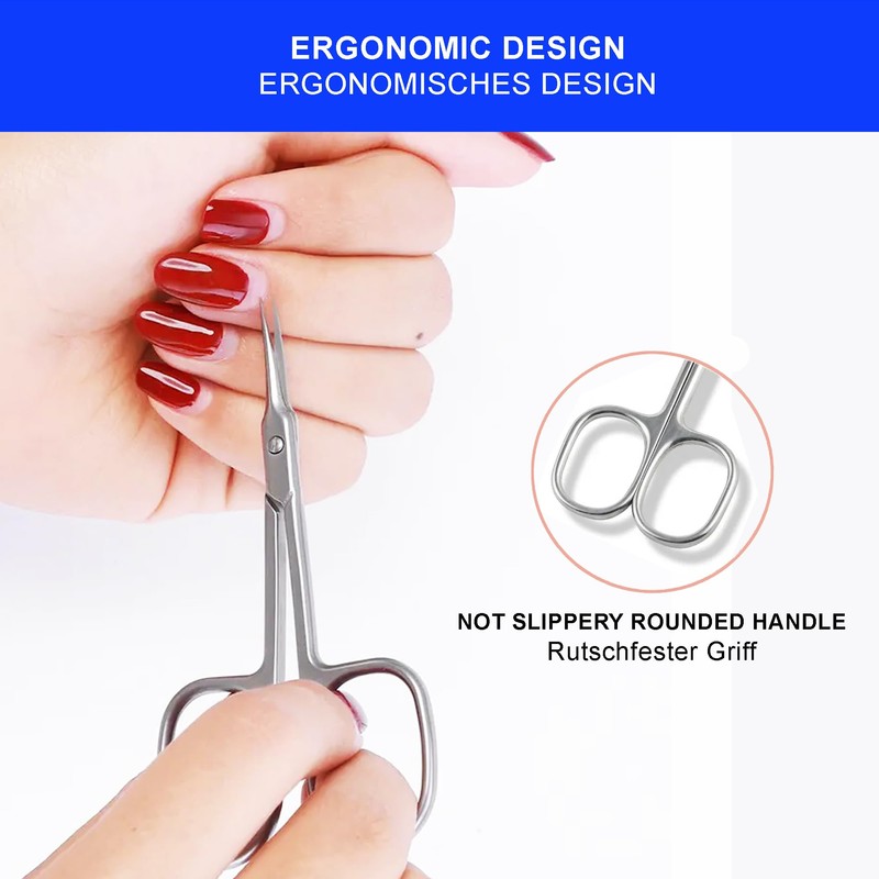 Longivia® Cuticle Scissors Extra Fine 1 mm Stainless Steel Cuticle