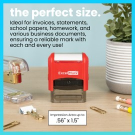 ExcelMark Self-Inking Rubber Teacher Grading Stamp - Superestrella