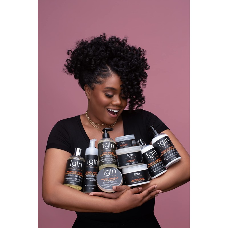 tgin Moisture Rich Sulfate Free Shampoo for Natural Hair, 14.5