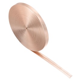 sourcing map Faux Leather Strips 0.2" Wide 197" Long Rose Gold