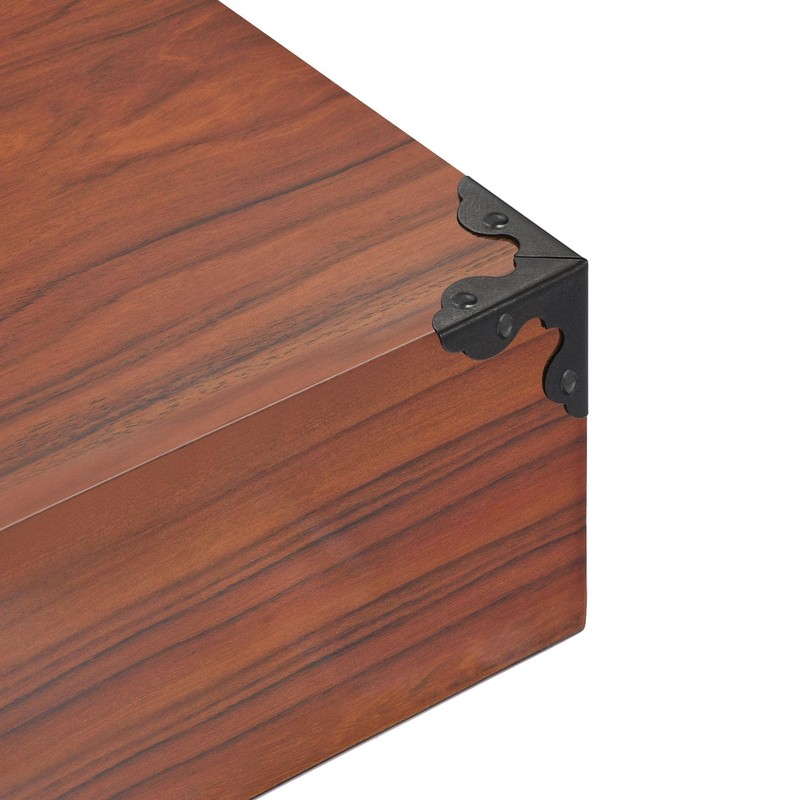 sourcing map 20x20x20mm Metal Box Corner Protectors Edge Guard Iron