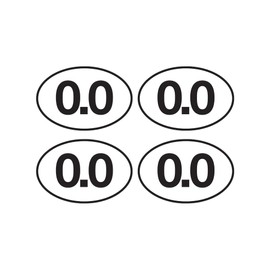 Rogue River Tactical 4X 0.0 Sticker No Running Don't Run Funny Marathon Bumper Sticker Oval 5" x 3" Decal