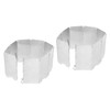 2Pcs Outdoor Stove Windscreen Foldable Portable Stainless Steel Camping Cooking