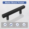 Onateel 30 Pack 5 Inch Matte Black Cabinet Pulls Stainless