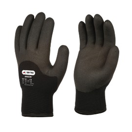 Skytec Pack of 1 Black Thermal Safety Work Gloves – Lightweight Nylon Gloves with Secure Grip Ideal for Gardening and Heavy-Duty Work (X-Large)