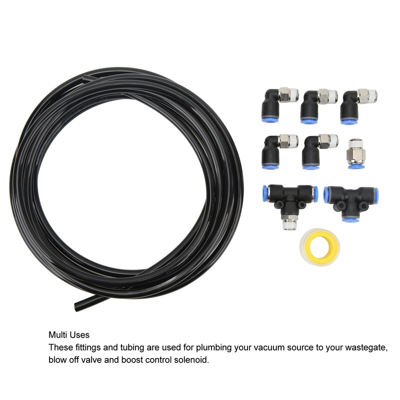 Vacuum Fitting Kit Push to Connect Fittings for Turbocharged Vehicles