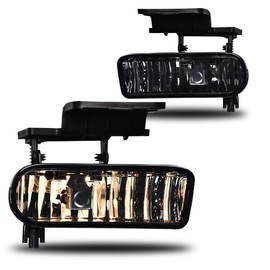 ALLGOOD Fog Lights Assembly w/Bulbs, Compatible with Chevy Silverado 1500 2500 1999-2002, Fit for Chevy Silverado 3500 2001-2002, Fit for Chevy Suburban/Tahoe 2000-2006, Front Bumper Lamps