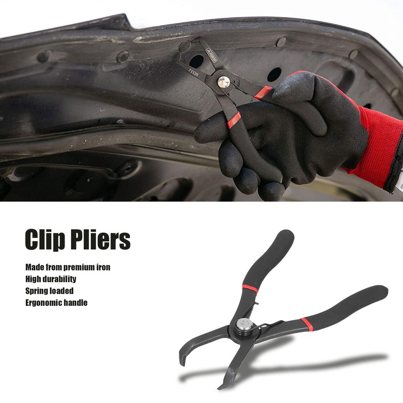 30 Degree Iron Automotive Push Pin Pliers, Snap Rings and